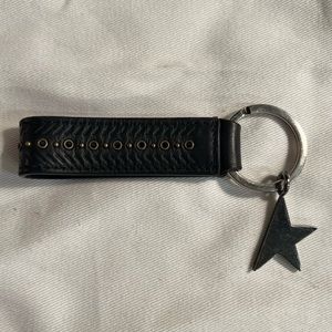 Golden Goose Star and Studs Leather Keyring